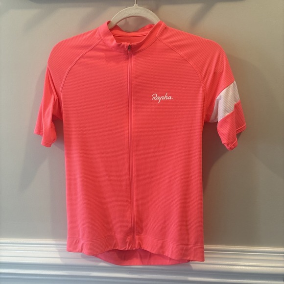 Rapha Tops - Rapha Core Woman's Short-Sleeve Jersey High-Vis Pink Size Medium